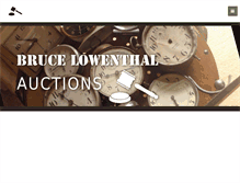 Tablet Screenshot of lowenthalauctions.com.au